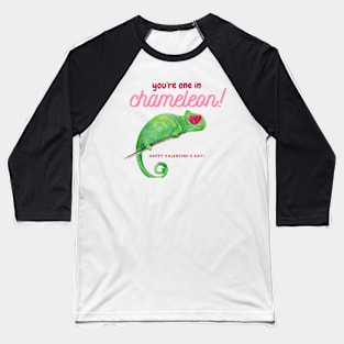 Chameleon Valentine Baseball T-Shirt